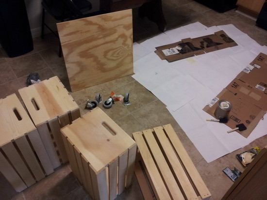 How To Make A Coffee Table Out Of Old Wine Crates Easy DIY Project 