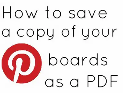 How to Save all of your Pins on Pinterest