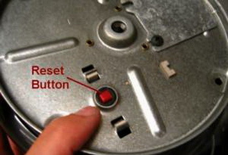 garbage disposal reset button