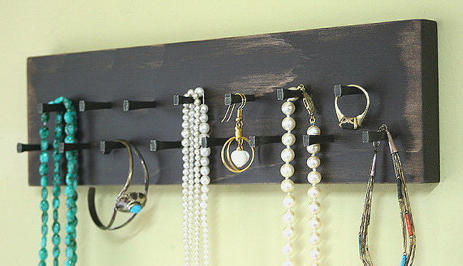 Homemade Necklace Holder