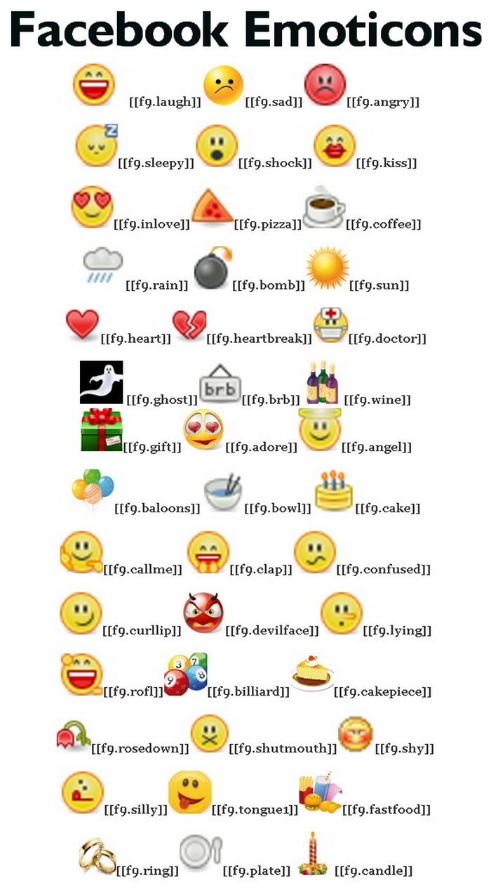 Facebook chat emoticons big