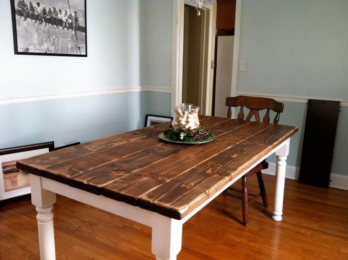 vintage inspired dining room table