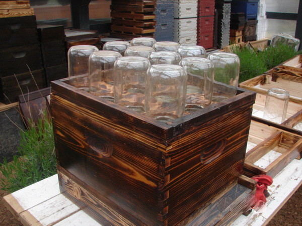 Mason Jar Bee Hive