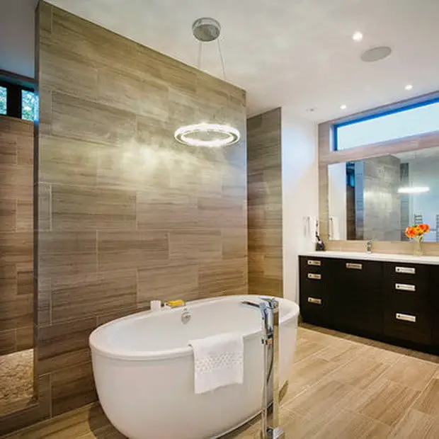 No expense was spared when renovating this bathroom