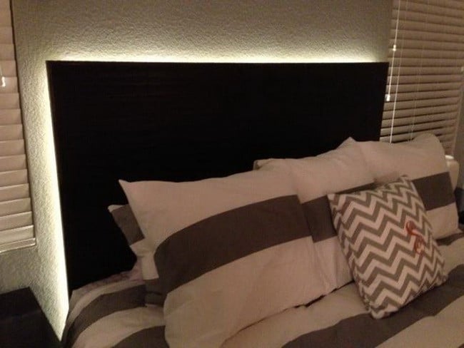 diy diy with led lighting  headboard headboard lighting_3