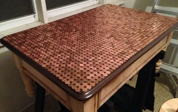 DIY Penny Table Top