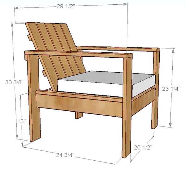 How To Make Outdoor Wood Chairs Easy Way To Build Woodworking Plans