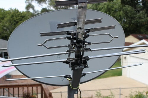 Mounted an RCA Outdoor Antenna to Existing Satellite Dish