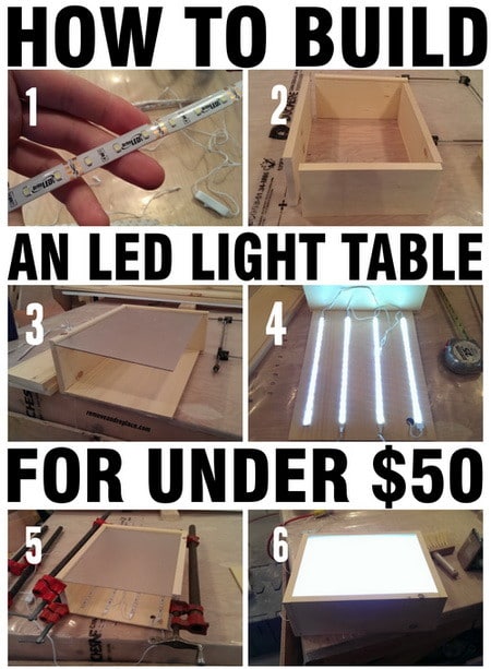 How To Build An LED Light Table With Wood & LED Strips