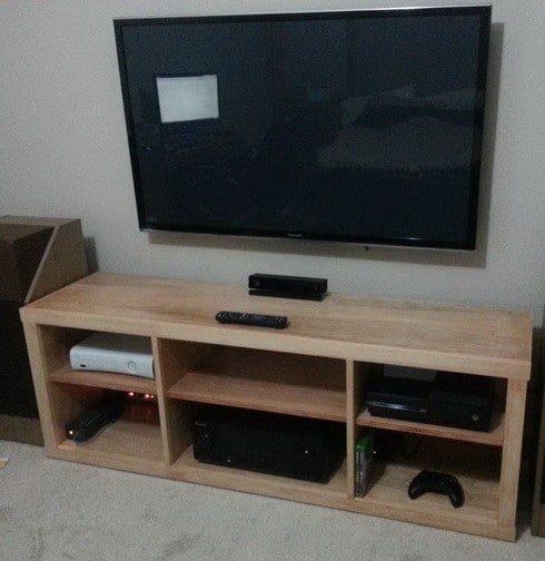 How To Build A Simple DIY TV Stand Using Wood | RemoveandReplace.com