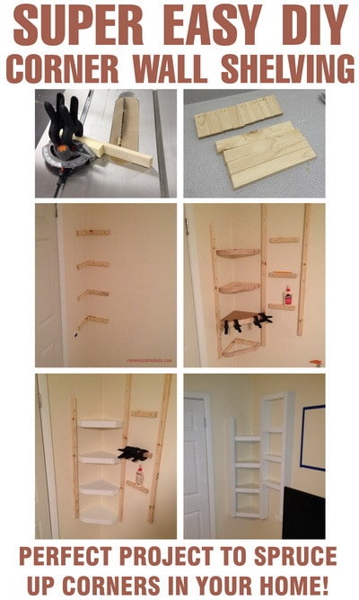 corner shelving project