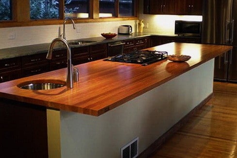 Kitchen Countertops Made of Wood_12