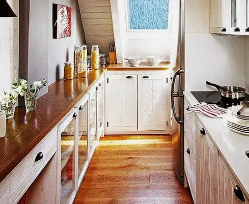 Kitchen Countertops Made of Wood_30