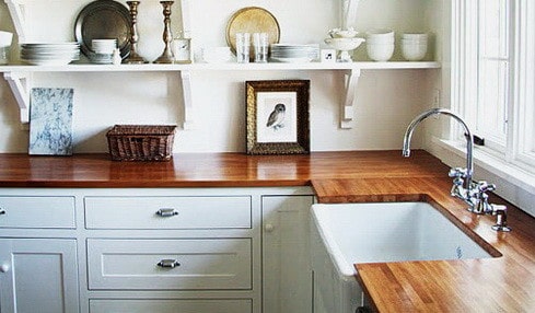 Kitchen Countertops Made of Wood_31