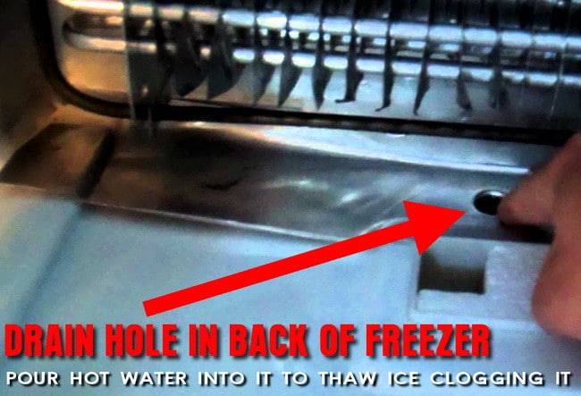 How do you fix the handle on the bottom freezer of a Maytag refrigerator?