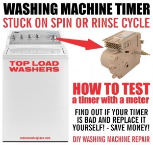 washer timer troubleshooting and repair | RemoveandReplace.com