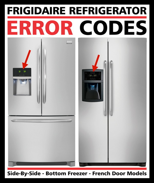 Frigidaire Refrigerator Error Codes Fault Codes