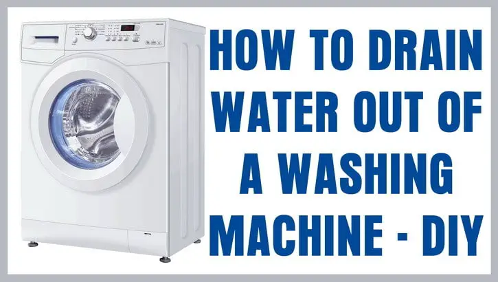 how to drain water from a washing machine