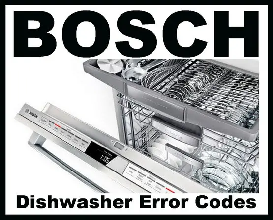 bosch dishwasher error codes