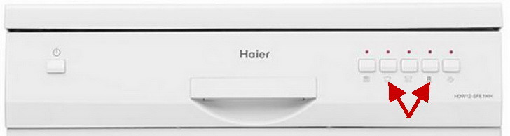Haier dishwasher front panel 1