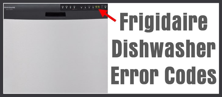 What are some common LG dishwasher error codes?