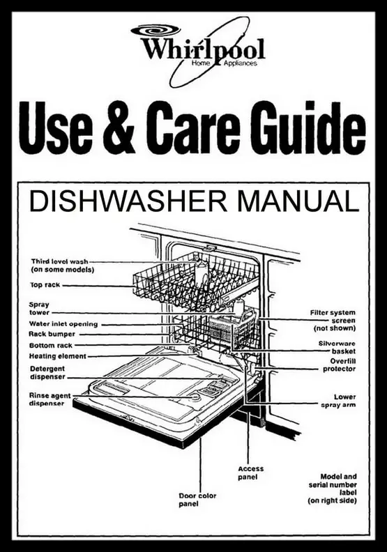 Whirlpool dishwasher manual wdt730pahz0