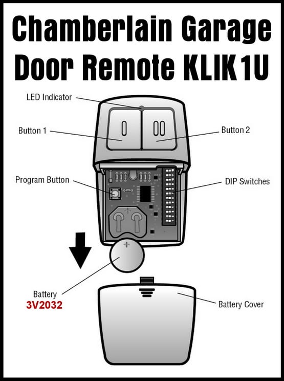 How To Program The Chamberlain Garage Door Remote KLIK1U