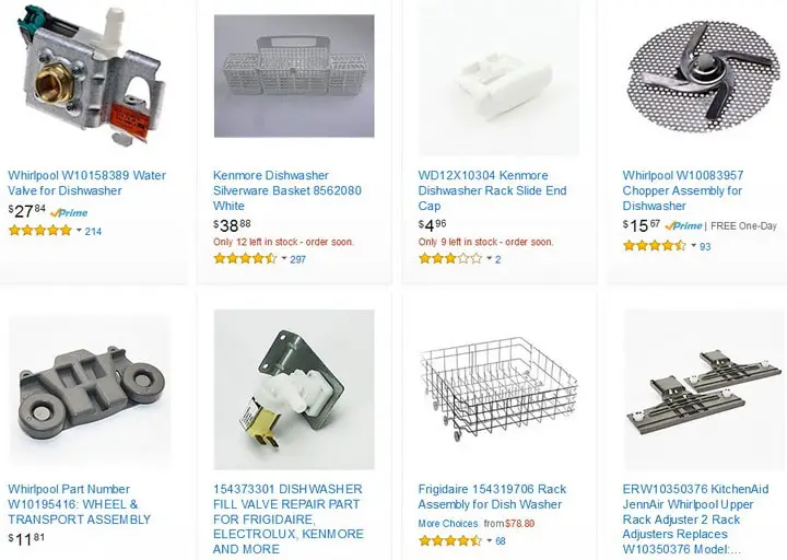 Dishwasher Replacement Parts And Accessories