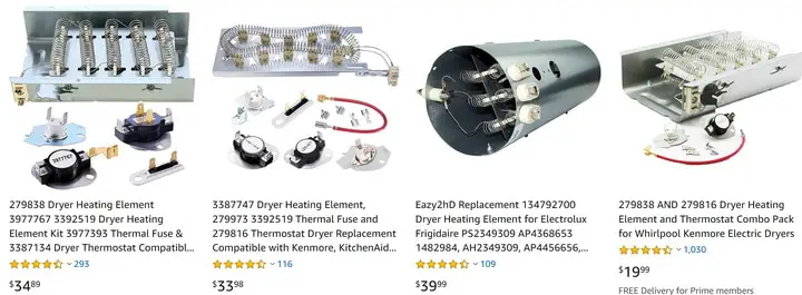 Whirlpool Dryer Heating Elements
