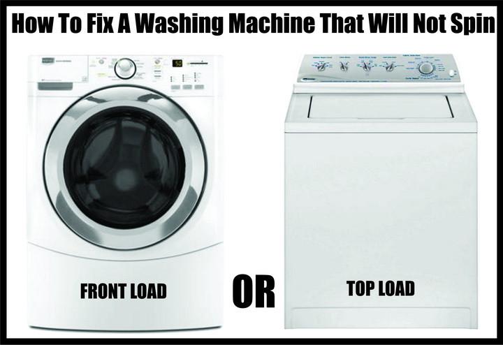 Washing Machine Or Washer Dryer Is Not Spinning Draining