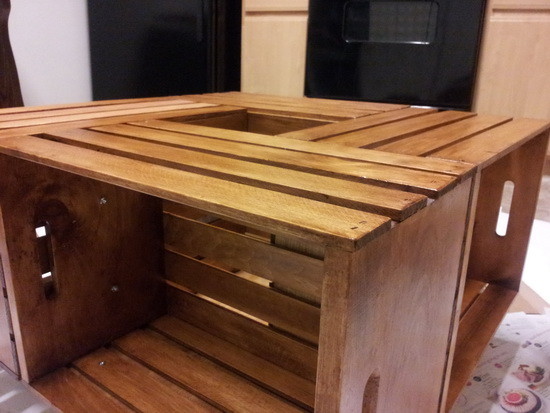 How To Make A Coffee Table Out Of Old Wine Crates Easy DIY ...