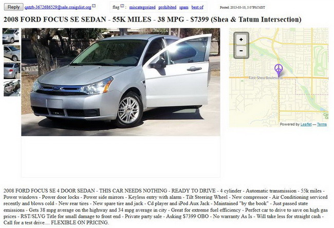 2008 Ford focus se sedan fuel economy #2