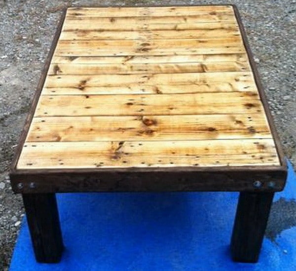 How To Make A Coffee Table Out Of A Wooden Pallet Easy