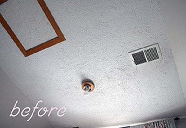 How To Remove Popcorn Texture From A Ceiling That Has Been