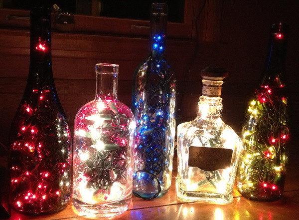 making lights out of bottles