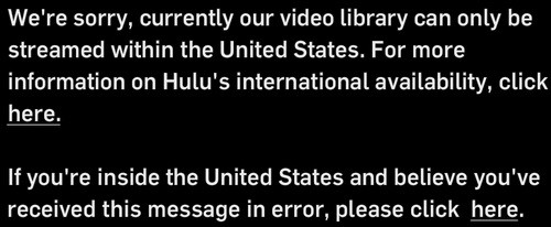 watching hulu in other countries