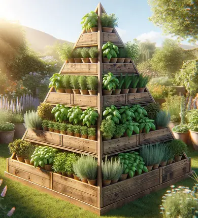 Herbal Garden Pyramid Tower