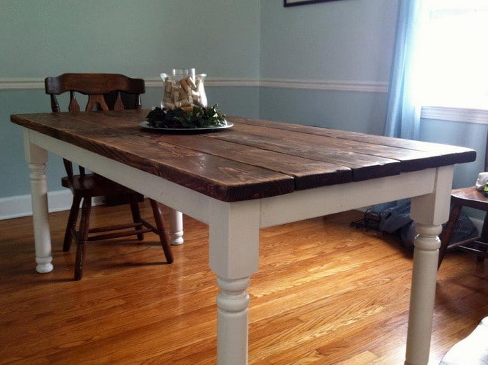 How To Build A Vintage Style Dining Room Table Yourself ...