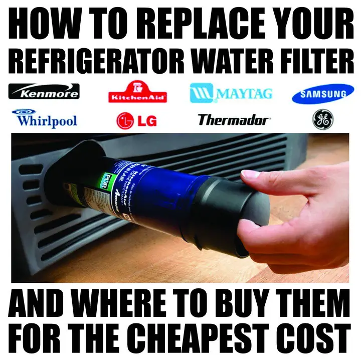 how to replace a refrigerator water filter
