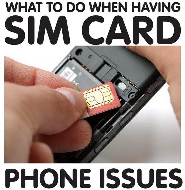 Iphone Sim Card Error After Update Blank