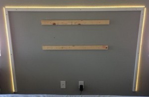 How To Make a Floating Headboard With LED Lighting