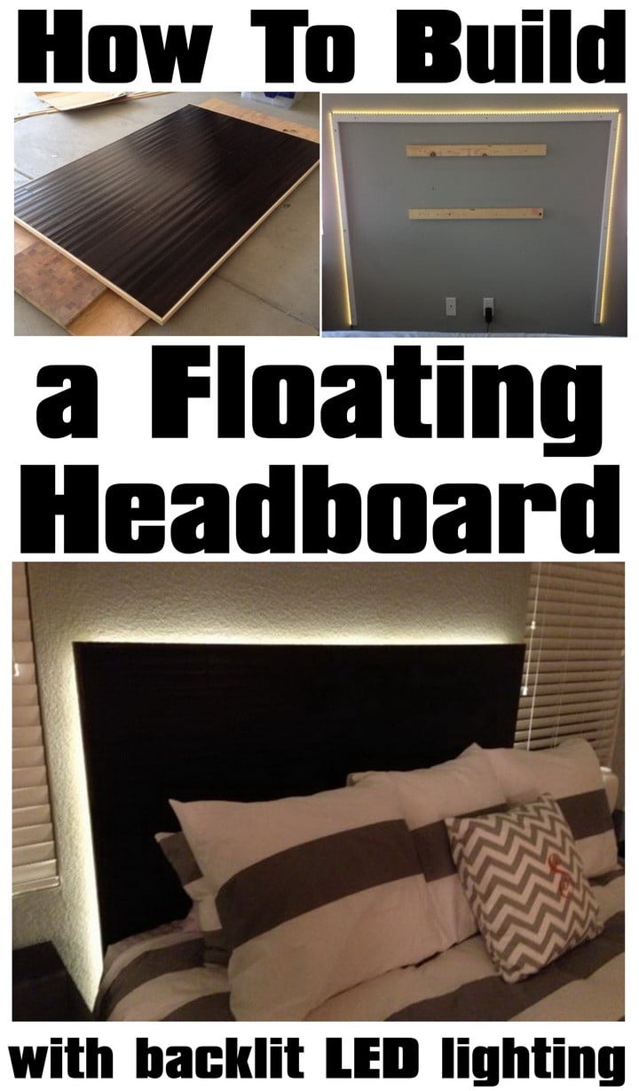 How To Make A Floating Headboard With Led Lighting