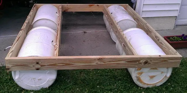 How To Build A Floating Water Dock For Under 200 Dollars - Diy Floating Dock With Barrels