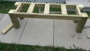 How To Build A Simple Patio Deck Bench Out Of Wood Step By Step