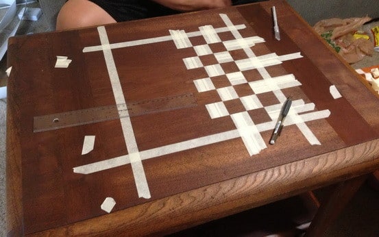 How To Make A Custom Chess Board From An Old Wooden Table 