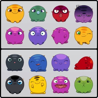 colorful fb stickers