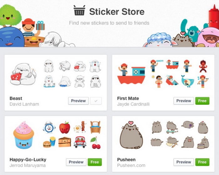 How To Use Cool Facebook Stickers In Chat And Conversations