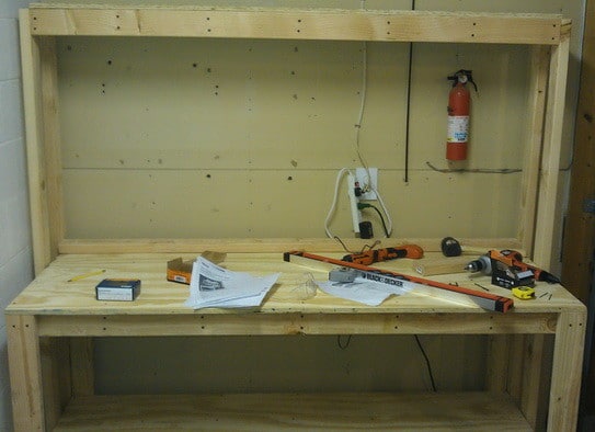 How To Build A Workbench For Your Garage To Get Organized