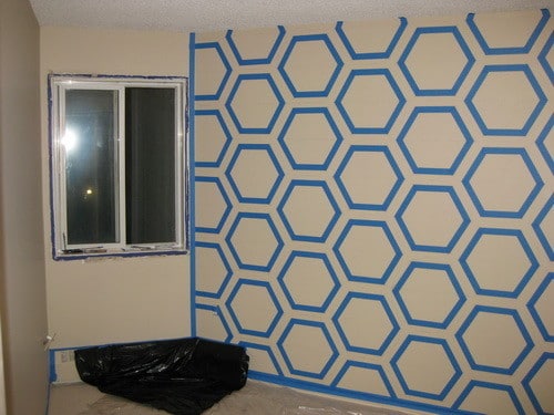 How to Create a DIY Geometric Wall Design – Amanda's Cozy Casa