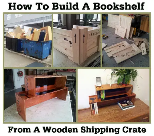 How To Build A Bookshelf From A Wooden Shipping Crate_4